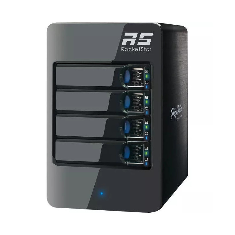 HighPoint RS6414S RocketStor 6414S 4Bay SAS SATA Storage Tower Enclosure RTL