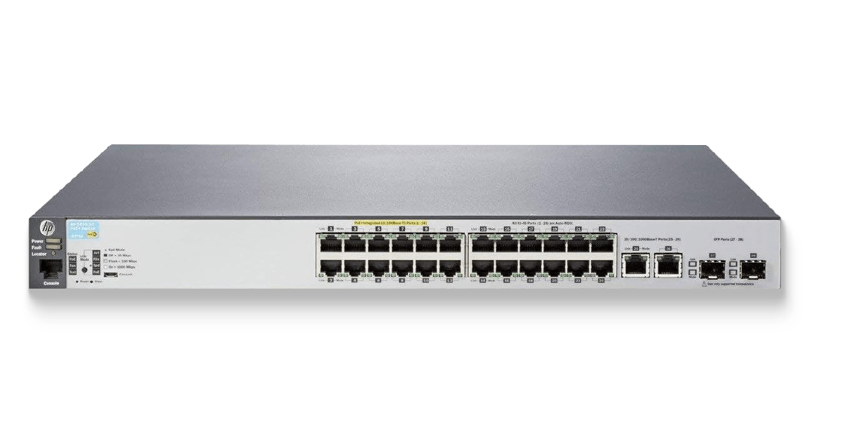 Aruba 2530-24-PoE+ J9779A 24 Port 10100 Layer 2 Managed PoE+ Switch